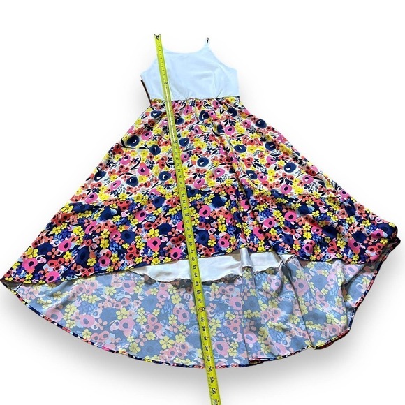 Anthropologie Hutch Hi-Lo Multicolor Floral Maxi Dress White Size Medium - Picture 7 of 12